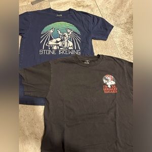 TWO Stone Brewing Tshirts- size medium